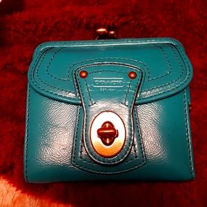 TURQUOISE COLOURED COACH WALLET